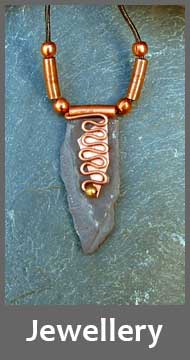 Luci Coles slate & Copper pendant