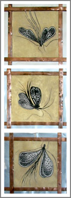 Luci Coles Flutterbug Triptych 2